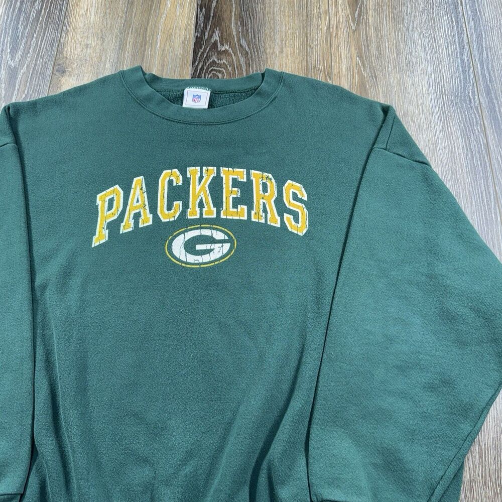 Vintage Green Bay Packers Sweatshirt Mens XXXL NFL Football Team Y2K Sweater